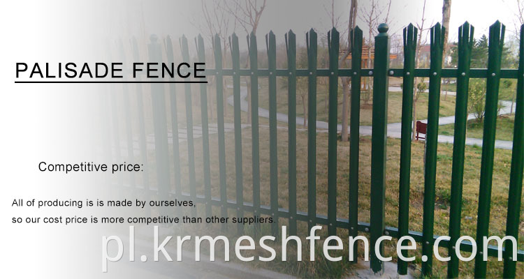 steel bar prefab fence panels steel palisade fence